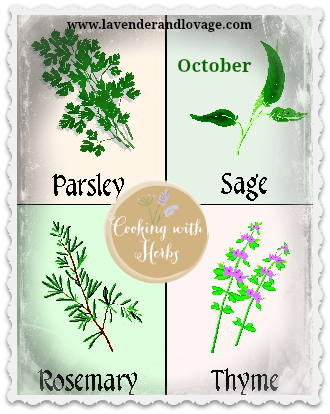 Cooking with Herbs for October: Scarborough Fair Herbs