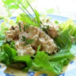 Herbs on Saturday – Chicken Salad in a Creamy Chive and Lovage Dressing
