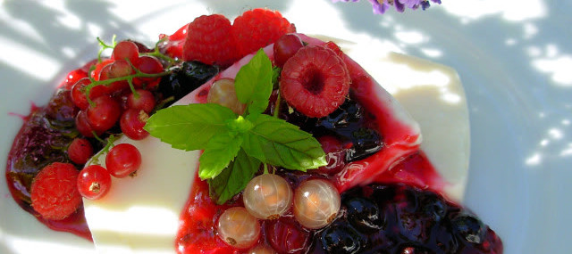 Vanilla Cream Terrine with a Compote of Mixed Summer Berries