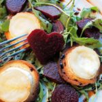 Romance, Chocolate, Vanilla & Beetroot! Hot Chèvre & Beetroot Salad with Chocolate and Vanilla Balsamic Drizzle