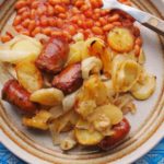 Fabulous Family Food – Cheap & Cheerful Sausage, Onion & Potato Bake