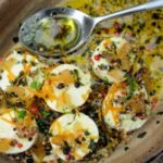 Herbs on Saturday: Marinated English Goat’s Cheese with Wild Garlic, Stem Ginger and Herbs