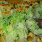Retro Chic Comfort Food, The Grand National & Rumbledethumps – Scottish Potato, Cabbage & Cheese Gratin with Chives