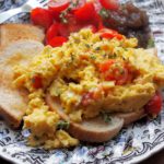 Somerset Scramble – Scrambled Eggs with Goat’s Cheese, perfect for Breakfast, Brunch or High Tea