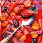 Sun Dappled Summer Days and Lavender Honey Roast Stone Fruits with Vanilla