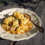 Vintage Plates, Organic September ~ My Family Recipe for Rustic Style Potato Salad