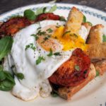Trains, Sandwiches and British Egg Week: French Egg & Tomato Breakfast Tartine with Lovage
