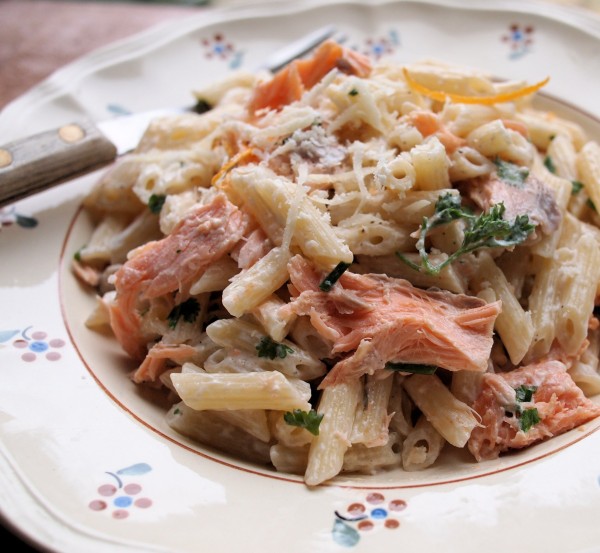 Family Fish and Pasta on Friday: Creamy Salmon and Orange 