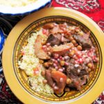 A Seasonal Slow Sunday Supper: Aromatic Beef and Quince Tagine with Pomegranate