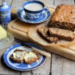 Vintage Blue and White on Sepia Sunday: Farmhouse “Teacup” Spiced Fruit Loaf Recipe