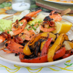 Spanish Seafood & Chorizo Skewers and Spicy Pepper Stir-Fry Recipes with La Plancha