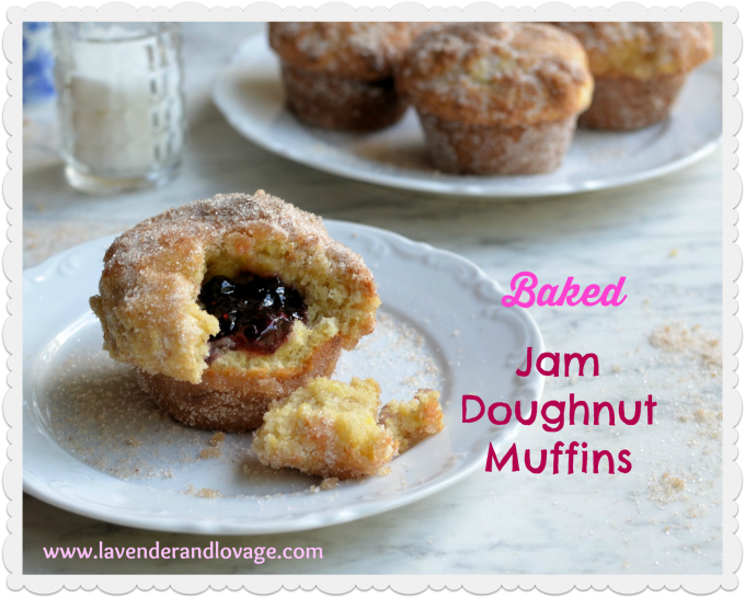 Baked Jam Doughnut Muffins for The Secret Recipe Club