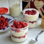 Overnight Oats with Honey & Raspberries