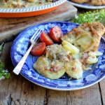 Sel la Vie Tomatoes and Twice Baked Potato, Cheese and Bacon Gratin