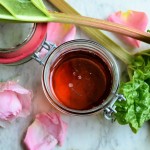 Rhubarb, Rose & Strawberry Syrup for Cocktails and Cordials