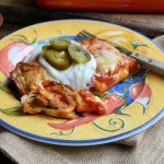 Fiesta! Smoky Sweet Potato, Bean and Chilli Enchiladas