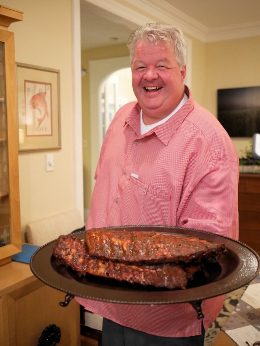 Michael’s Signature Back Ribs with Peach BBQ Glaze