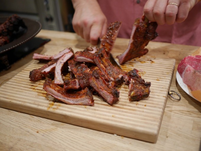 Michael’s Signature Back Ribs with Peach BBQ Glaze