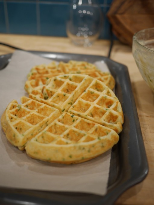 Scallion Waffles