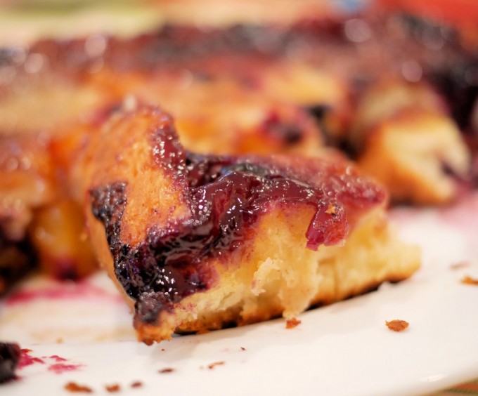 Peach Blueberry Sticky Buns