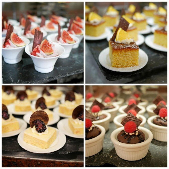 Desserts in La Terrazza