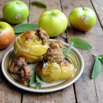 Savoury Sausage and Sage Baked Apples