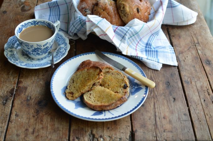 toasted teacakes and a