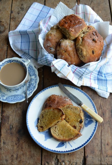 toasted teacakes and a