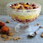 Peach Melba Sherry Trifle