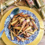 Roast Parsnips with Brown Sugar and Cinnamon