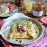 Blue Cheese, Ham and Fig Conserve Crêpes