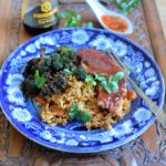 Hoisin Pork, Broccoli and Spicy Rice