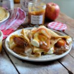 Salted Caramel Apple Pancakes