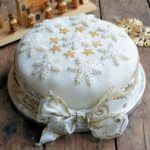 Sparkling Snowflake and Star Cake