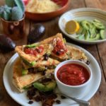 Spicy Black Bean & Avocado Quesadillas