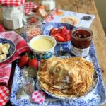 Strawberries and Cream Pancake Party Platter