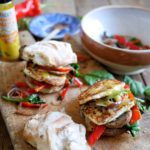 One Pan Halloumi Burger & Rainbow Veggies