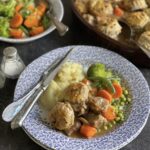 Lamb Cobbler with Garlic Scone Dumplings