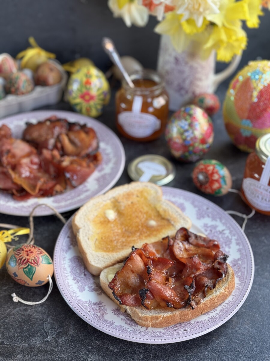 Bacon envidraçado de marmelada – lavanda e paixão
