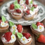 Strawberries & Cream Midsummer Fairy Cakes