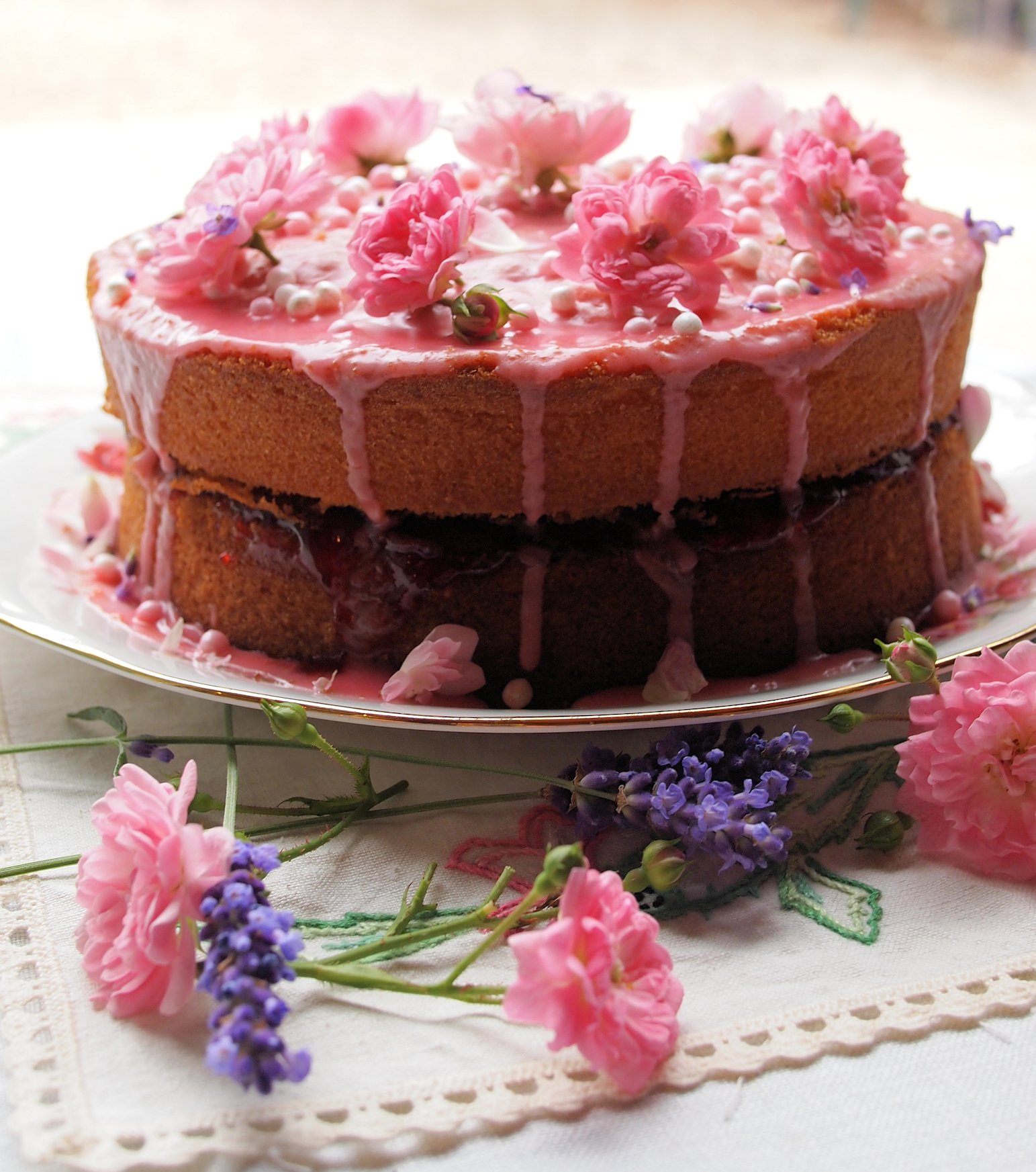 a very big birthday cake for lavender and lovage blog s 1st birthday