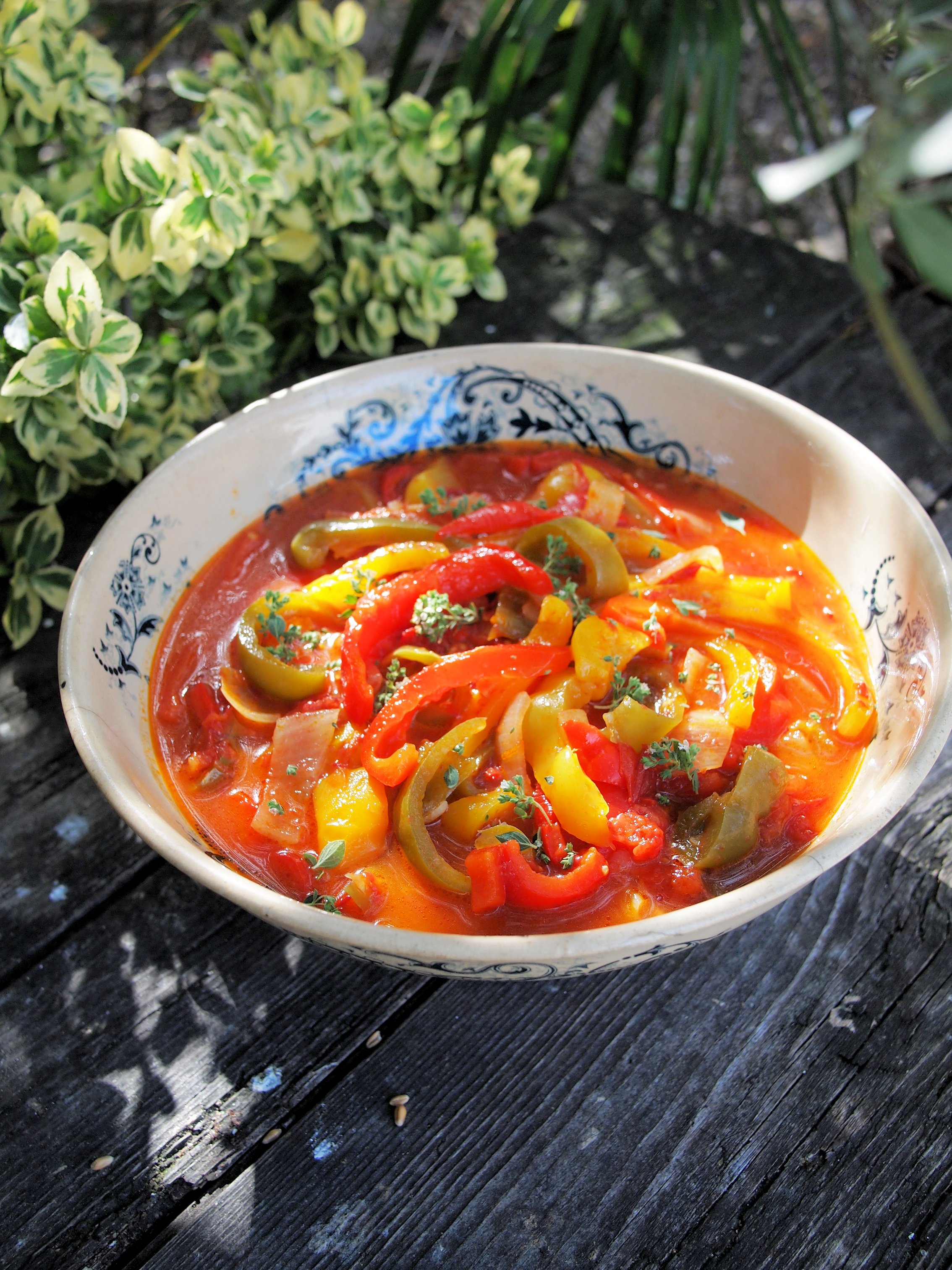 Peperonata ~ Rustic Italian Pepper Stew Recipe - Lavender and Lovage