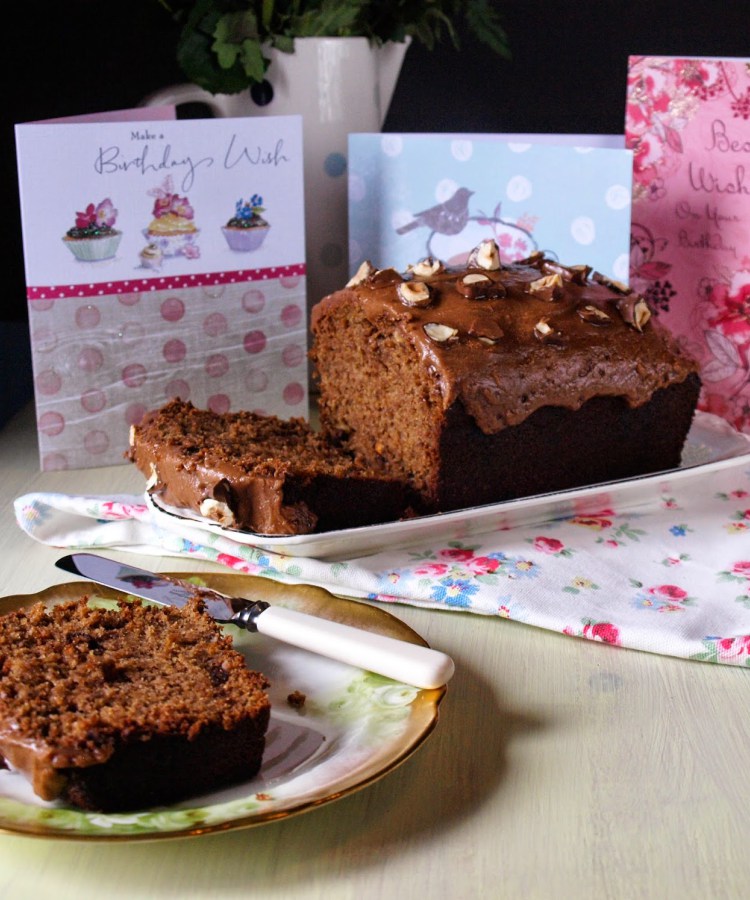 chocolate banana hazelnut cake